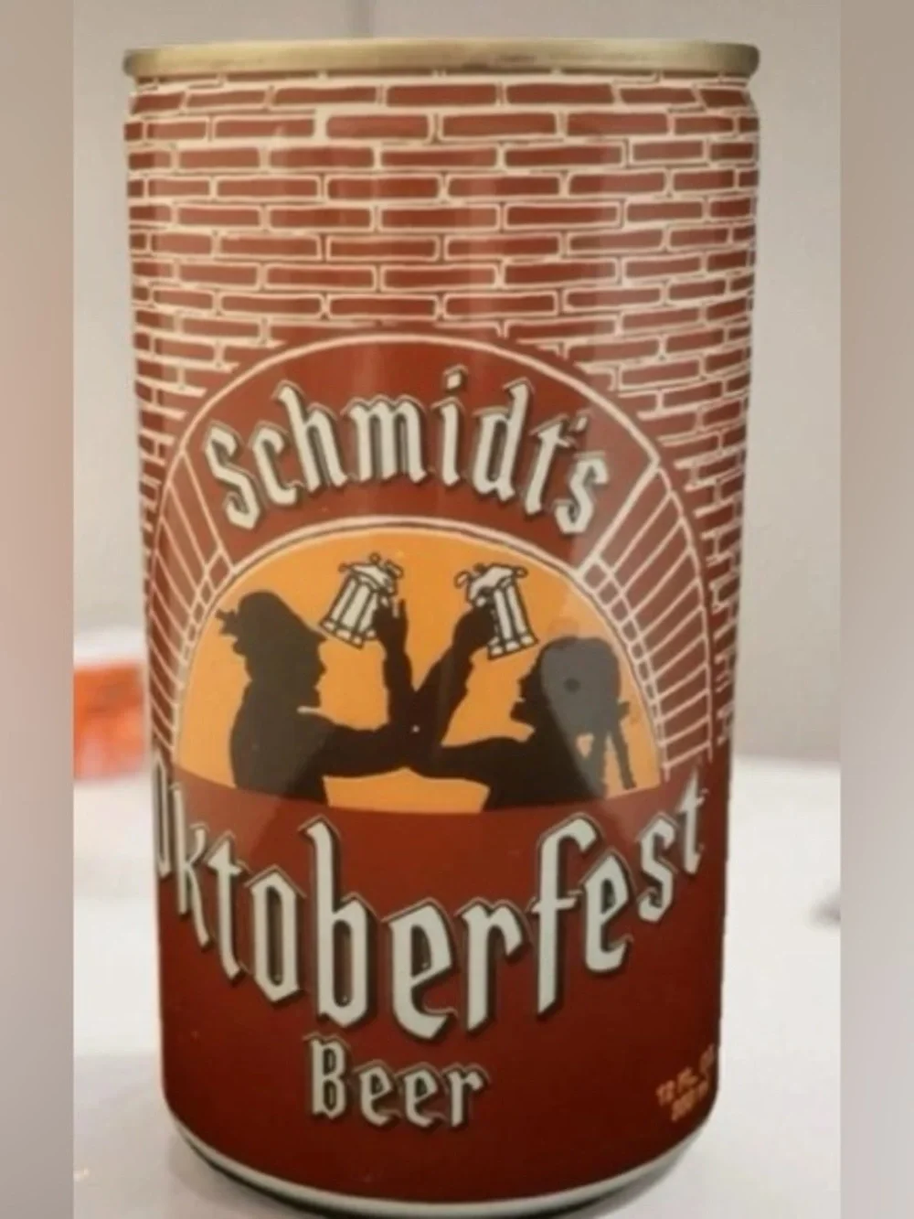 Vintage Beer Can Schmidt’s Oktoberfest Beer Empty